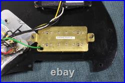Fender Squier Loaded SSH Black Sparkle Pickguard withScrews Fat Strat Pickup Set