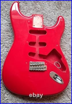 Fender Squier Strat Body ST-357 E8 Serial Fujigen Factory Bridge Semi-Loaded