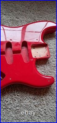 Fender Squier Strat Body ST-357 E8 Serial Fujigen Factory Bridge Semi-Loaded