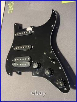 Fender Standard Stratocaster HSS Loaded Pickguard Black 11 Hole Pickups Pots New