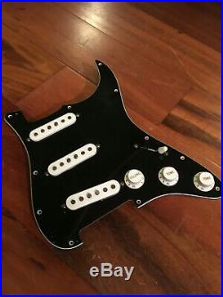 Fender Strat Jimmie Vaughan Tex Mex Pickups Loaded Blsck Tuxedo Pickguard