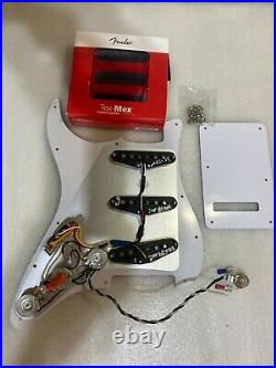 Fender Strat Loaded Tex Mex 11 hole Pickguard & Blackplate ALL NEW Fender parts