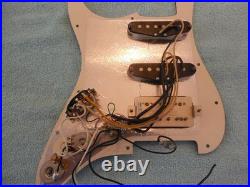 Fender Stratocaster Loaded Pickguard Texas Specials and Pearly Gates Excellent