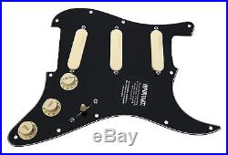 Fender Stratocaster Strat Clapton Lace Sensor Gold Loaded Pickguard BK/AW