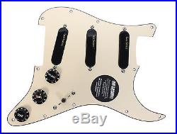 Fender Stratocaster Strat Clapton Lace Sensor Gold Loaded Pickguard CR/BK