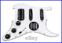 Fender Stratocaster Strat Fat Loaded Pickguard Duncan HSS Everything Axe WP/BK