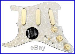 Fender Stratocaster Strat Lace Sensor Gold Loaded Pickguard AWP/AW Left Hand