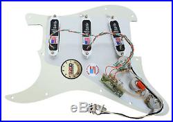 Fender Stratocaster Strat Lace Sensor Gold Loaded Pickguard CR/AW