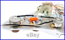 Fender Stratocaster Strat Lace Sensor Gold Loaded Pickguard TO/WH