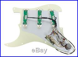 Fender Stratocaster Strat Loaded Pickguard Duncan Everything Axe Pickups MG/WH