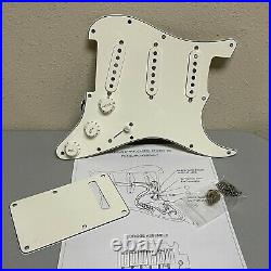 Fender Tex-Mex Stratocaster LOADED 3-Ply Parchment Pickguard Cover USA Strat