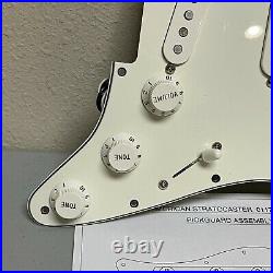 Fender Tex-Mex Stratocaster LOADED 3-Ply Parchment Pickguard Cover USA Strat