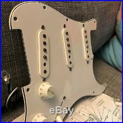 Fender Tex-Mex Stratocaster LOADED 3-Ply White Pickguard Cover USA Strat Pickups