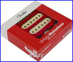 Fender Vintage Noiseless Clapton Loaded Strat Pickguard TBX Mid Boost Aged Cream