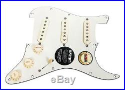 Fender Vintage Noiseless TBX Loaded Strat Pickguard Parchment / Aged White