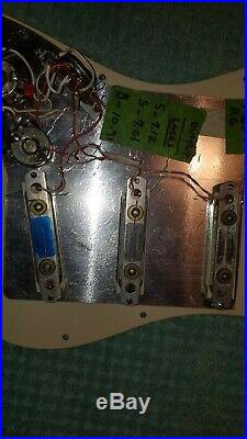 Fender strat plus 88 deluxe lace sensor loaded pickguard, silver, silver&blue