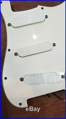 Fender strat plus deluxe lace sensor loaded pickguard, silver, silver&blue 1989