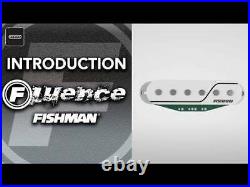 Fishman Fluence Loaded Pickguard 3 Single Width Strat Pickups, Black