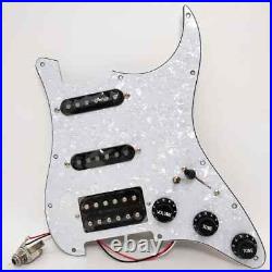 Fits Fender Strat Prewired Loaded Pickguard with Coil Splittin Alnico 5 Pickups