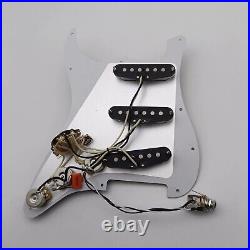 Flowers White Guitar Prewired Loaded Pickguard Fit Fender Stratocaster Strat