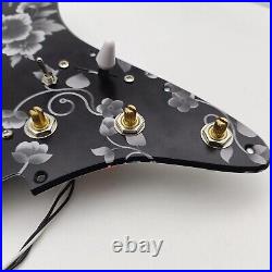 Flowers White Guitar Prewired Loaded Pickguard Fit Fender Stratocaster Strat