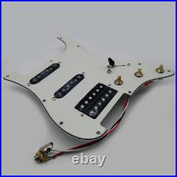 For Fender Strat Guitar Prewired Loaded Pickguard SSH Alnico 5 Humbucker Pickups
