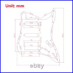 For Fender Strat Guitar Prewired Loaded Pickguard SSH Alnico 5 Humbucker Pickups