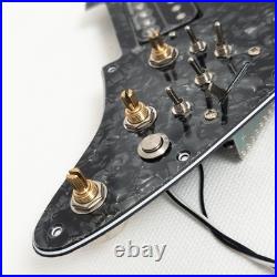 For Fender Strat Guitar Prewired Loaded Pickguard with HSH Ainico 5 Pickups