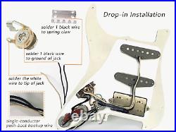 Fully Loaded Strat Style Guitar Pickguard, Prewired Pick Guard SSH Pickups Set