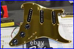 GOLDEN HEART Fender Loaded Stratocaster Pickguard POWERSHIFTER Gold Mirror