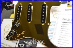 GOLDEN HEART Fender Loaded Stratocaster Pickguard POWERSHIFTER Gold Mirror