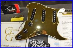 GOLDEN HEART Fender Loaded Stratocaster Pickguard POWERSHIFTER Gold Mirror