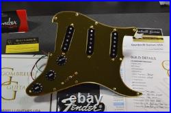 GOLDEN HEART Fender Loaded Stratocaster Pickguard POWERSHIFTER Gold Mirror