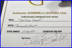 GOLDEN HEART Fender Loaded Stratocaster Pickguard POWERSHIFTER Gold Mirror
