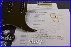 GOLDEN HEART Fender Loaded Stratocaster Pickguard POWERSHIFTER Gold Mirror