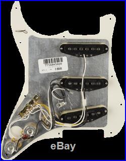 Genuine FENDER Pre-Wired HOT NOISELESS Loaded Strat 11-Hole Pickguard, Parchment