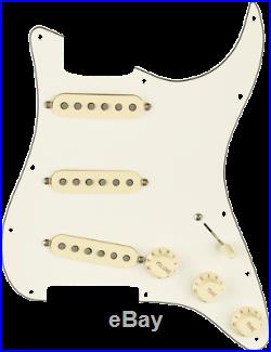 Genuine FENDER Pre-Wired TEX-MEX Loaded Strat 11-Hole Parchment Pickguard