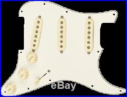 Genuine FENDER Pre-Wired TEX-MEX Loaded Strat 11-Hole Parchment Pickguard