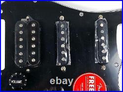 Genuine Fender Squier CLASSIC VIBE Strat LOADED HSS PICKGUARD Black 11-Hole Genuine Fender Squier CLASSIC VIBE Strat LOADED HSS PICKGUARD Black 11-Hole