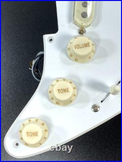 Genuine Fender Squier CLASSIC VIBE Strat LOADED SSS PICKGUARD 8 Hole 50's White
