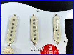 Genuine Fender Squier CLASSIC VIBE Strat LOADED SSS PICKGUARD 8 Hole 50's White