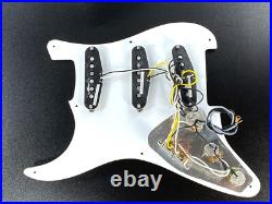 Genuine Fender Squier CLASSIC VIBE Strat LOADED SSS PICKGUARD 8 Hole 50's White