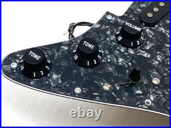 Genuine Fender Squier Strat LOADED SSS PICKGUARD WithSCREWS Black PEARL Affinity