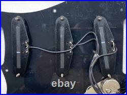 Genuine Fender Squier Strat LOADED SSS PICKGUARD WithSCREWS Black PEARL Affinity