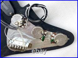 Genuine Fender Squier Strat LOADED SSS PICKGUARD WithSCREWS Black PEARL Affinity