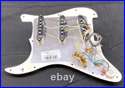 Genuine MIM Fender LOADED PICKGUARD Strat Pickup Set SSS Parchment Stratocaster