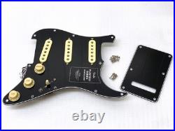 Genuine MIM Player II Fender LOADED PICKGUARD Strat Pickup Set SSS Black
