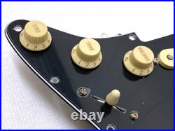 Genuine MIM Player II Fender LOADED PICKGUARD Strat Pickup Set SSS Black