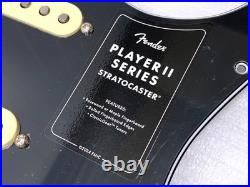 Genuine MIM Player II Fender LOADED PICKGUARD Strat Pickup Set SSS Black