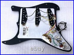 Genuine MIM Player II Fender LOADED PICKGUARD Strat Pickup Set SSS Black